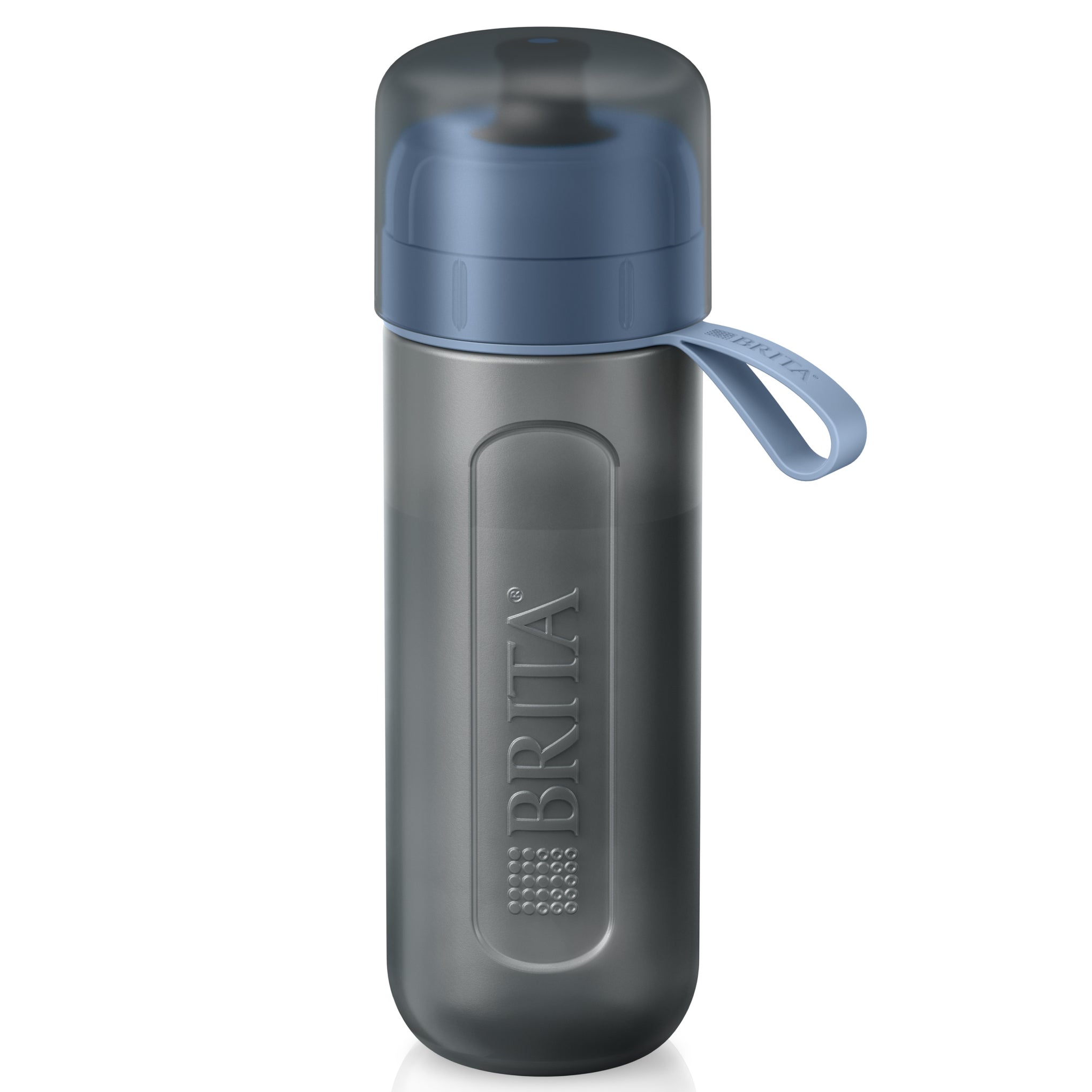 Active Water Filter Bottle 600ml - Blue