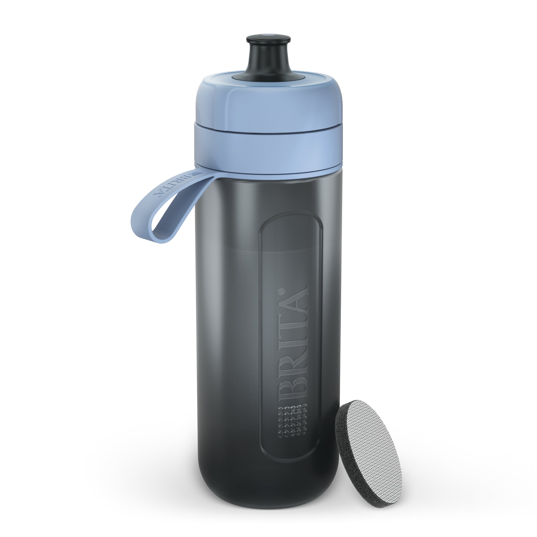 Active Water Filter Bottle 600ml - Blue