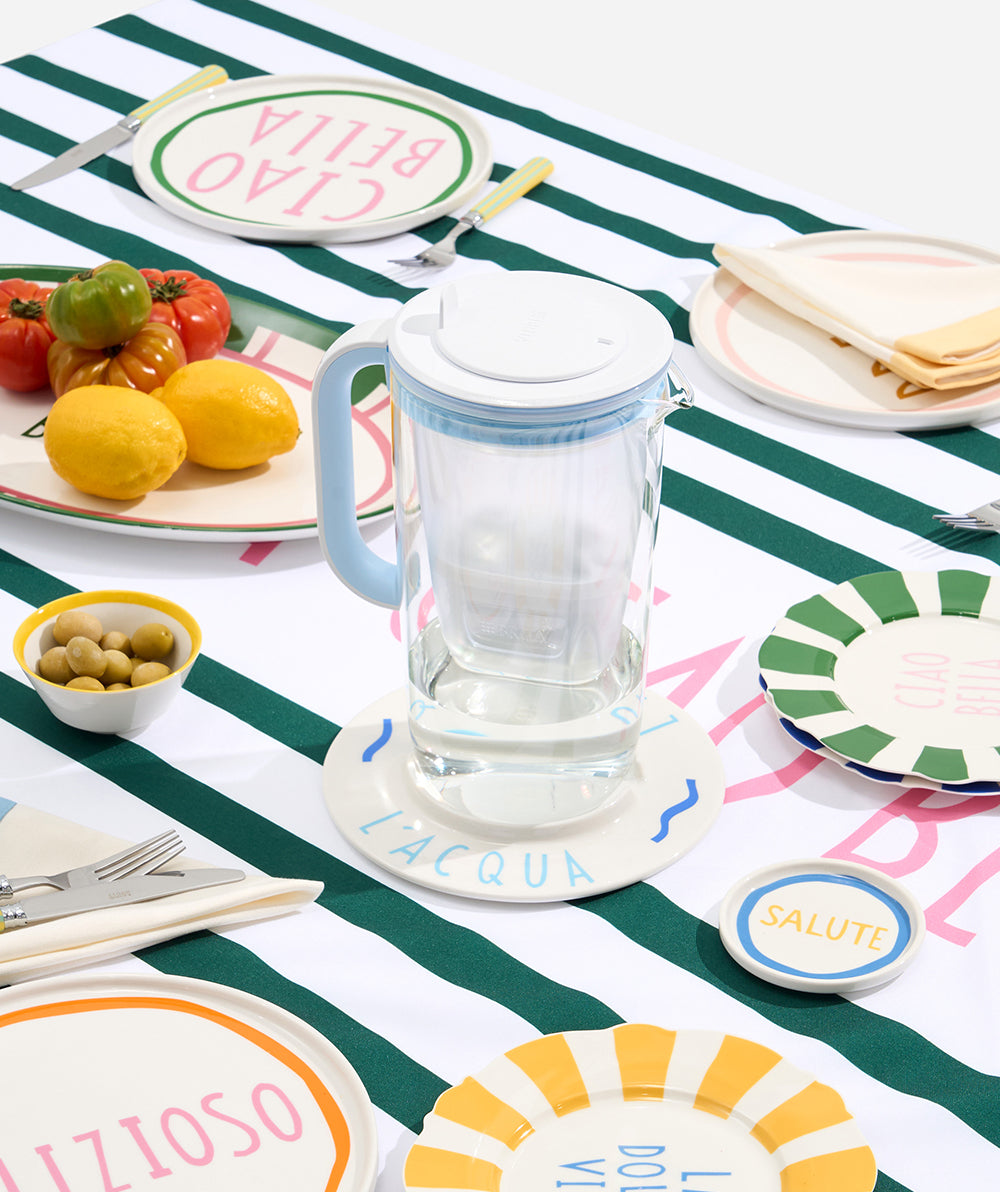 Glass 2.5L Water Filter Jug with BONUS In The Roundhouse limited edition coaster