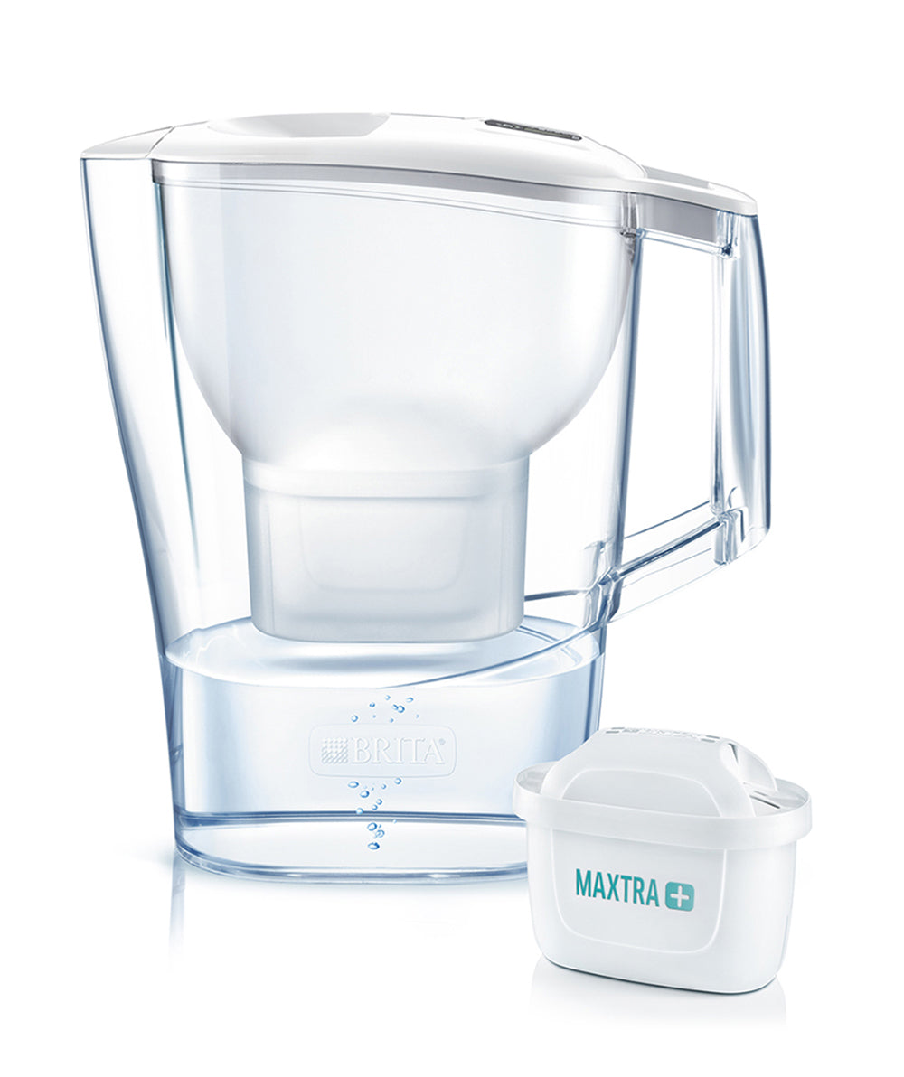 Aluna White 2.4L water filter jug Perfect fit for your fridge Brita
