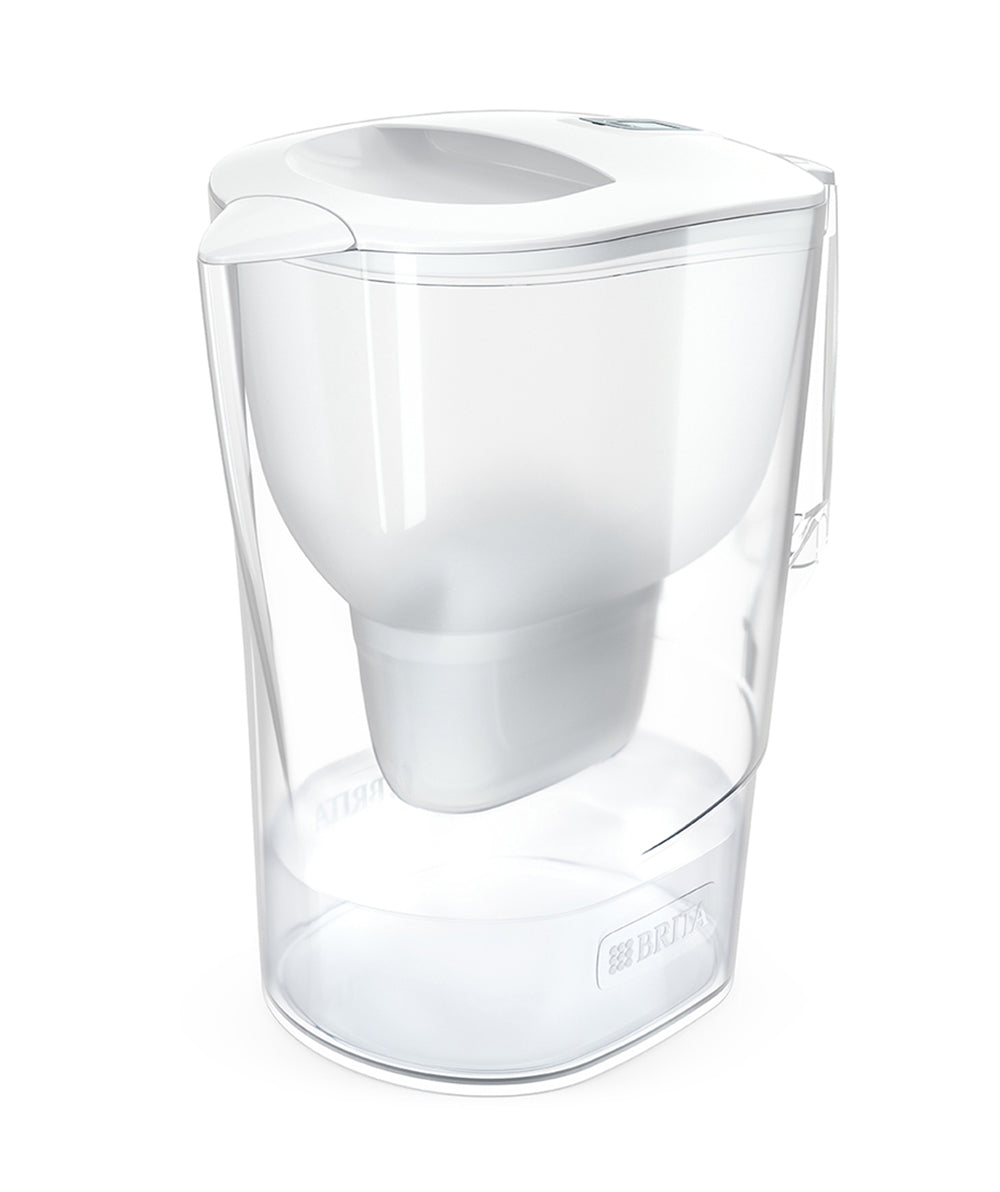 Aluna White 2.4L water filter jug Perfect fit for your fridge Brita Water