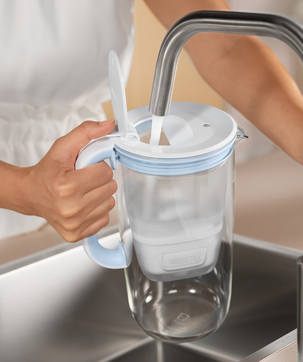 Glass 2.5L Water Filter Jug